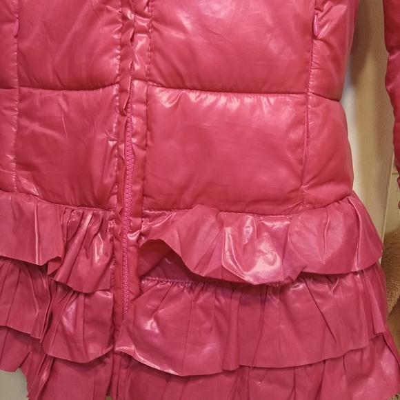 Route 66 Ruffle Bottom Puffer Coat - Picture 6 of 7